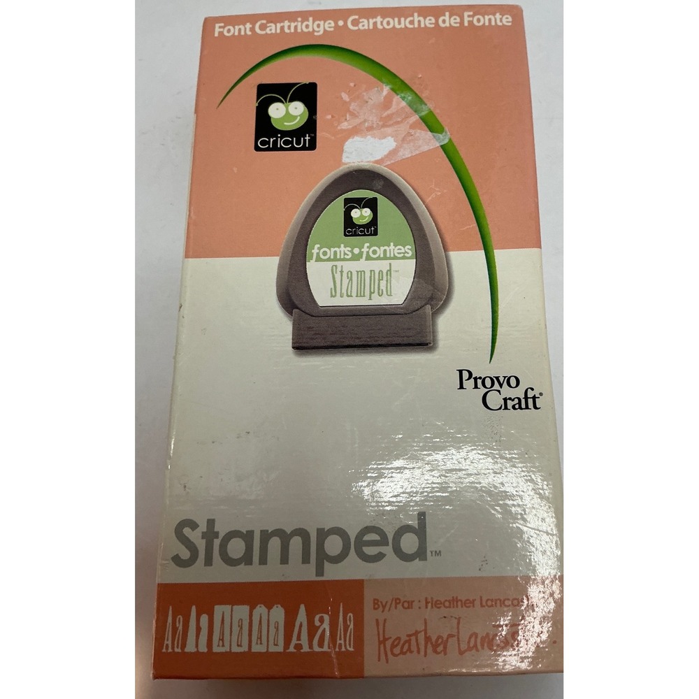 Cricut Stamped Font Cartridge Heather Lancaster Provo Craft Keypad Handbook